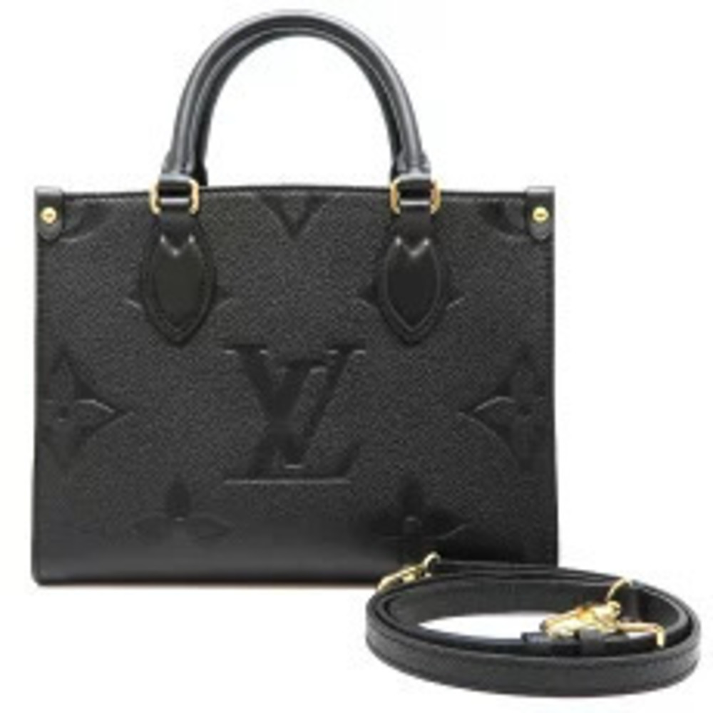 Louis Vuitton OnTheGo Handbag Monogram Empreinte Noir Black